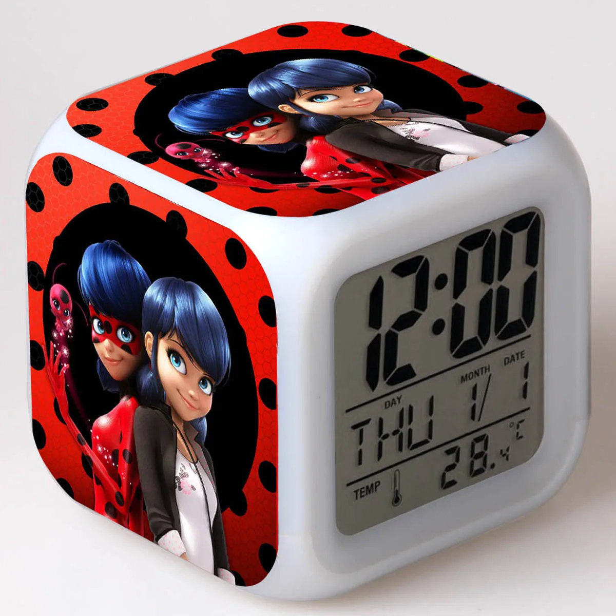 1 Мультфильм детский будильник игрушки Led reloj despertador цифровые часы электронный wake up Светильник Настольный reveil wekker - Цвет: 1