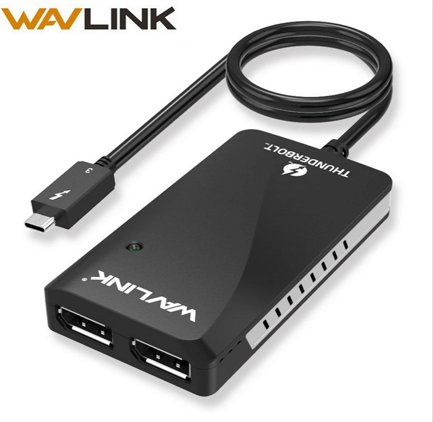 Адаптер Thunderbolt 3 USB C type концентратор DP двойной дисплей порт адаптер видео