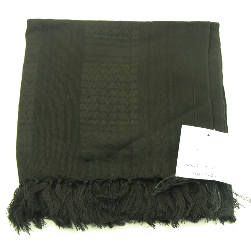 Мужские и женские военные тактические Keffiyeh Shemagh шарф в арабском стиле, шаль на шею, накидка на голову, синие хлопковые зимние шарфы