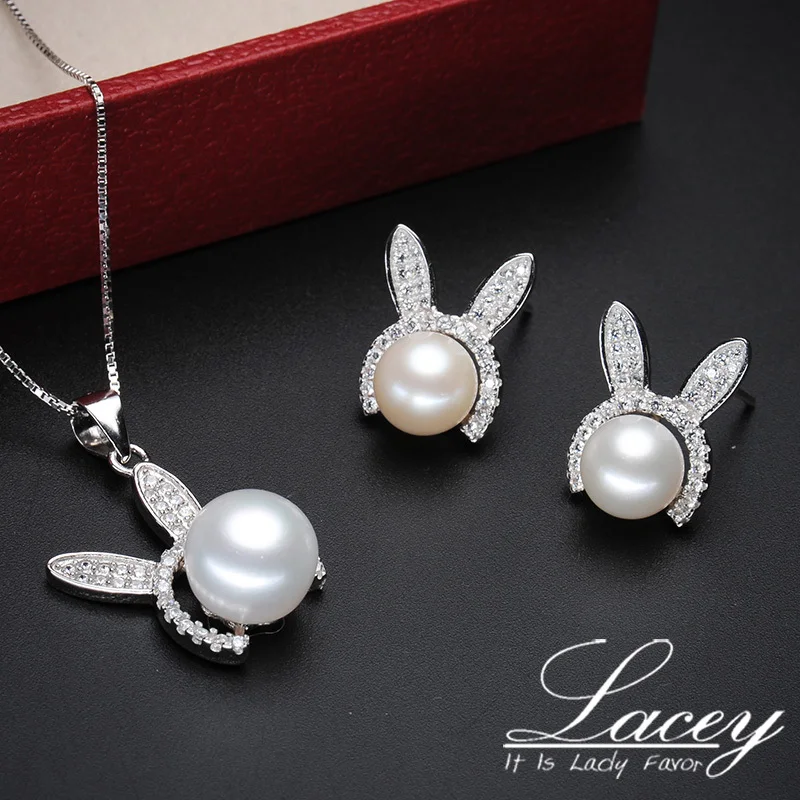 Свадебное ожерелье из стерлингового серебра 925 пробы кулон и серьги для невесты