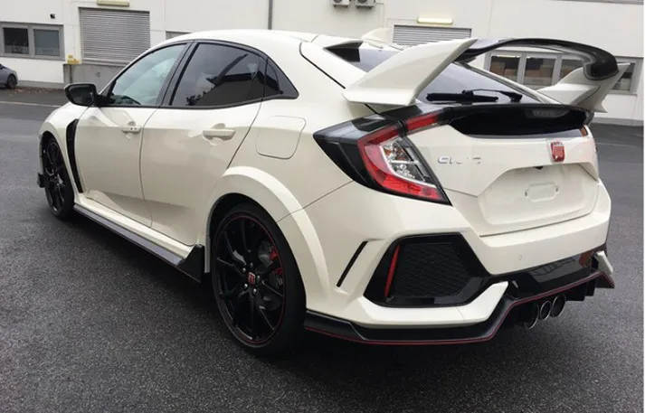 Тип-R СТИЛЬ ABS пластик краска цвет задний багажник спойлер Подходит для Honda Civic