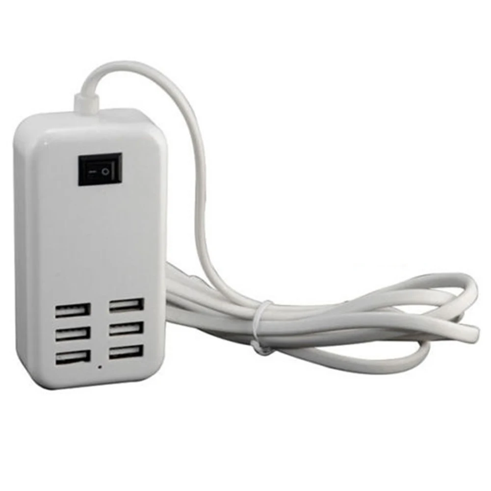 Универсальный 6 Порты портативный usb-концентратор настольное настенное зарядное
