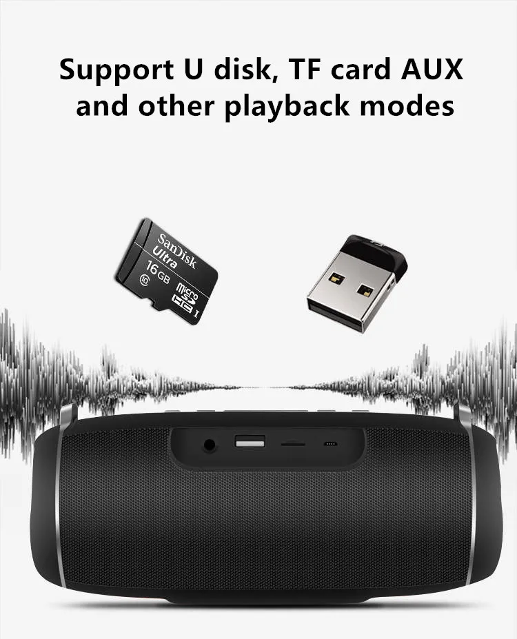 15 Вт Bluetooth динамик Колонка fm радио беспроводной портативный звуковой блок mp3