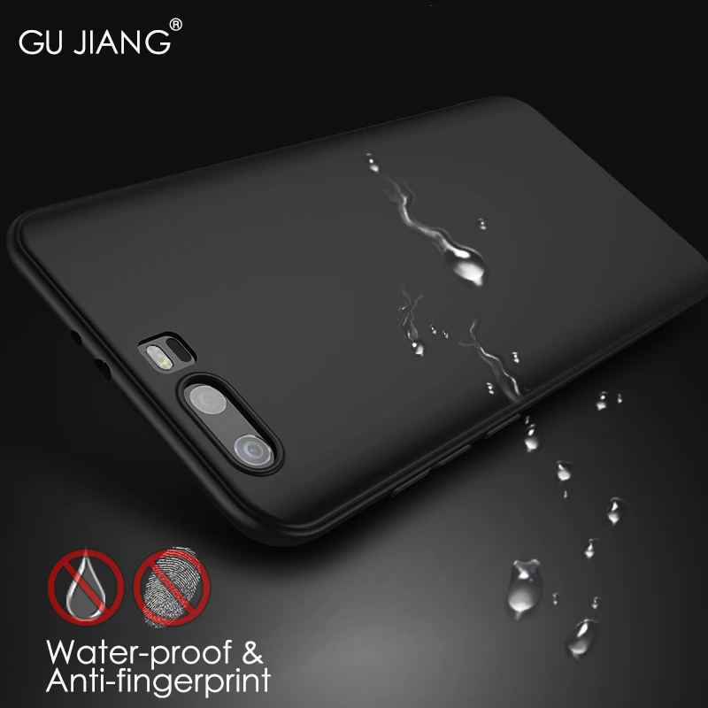 GU JIANG Luxury Soft Silicone Phone Bag for Huawei Honor 9 Full Cover Anti-fingerprint Thin Protector Case Shield Honor9 |
