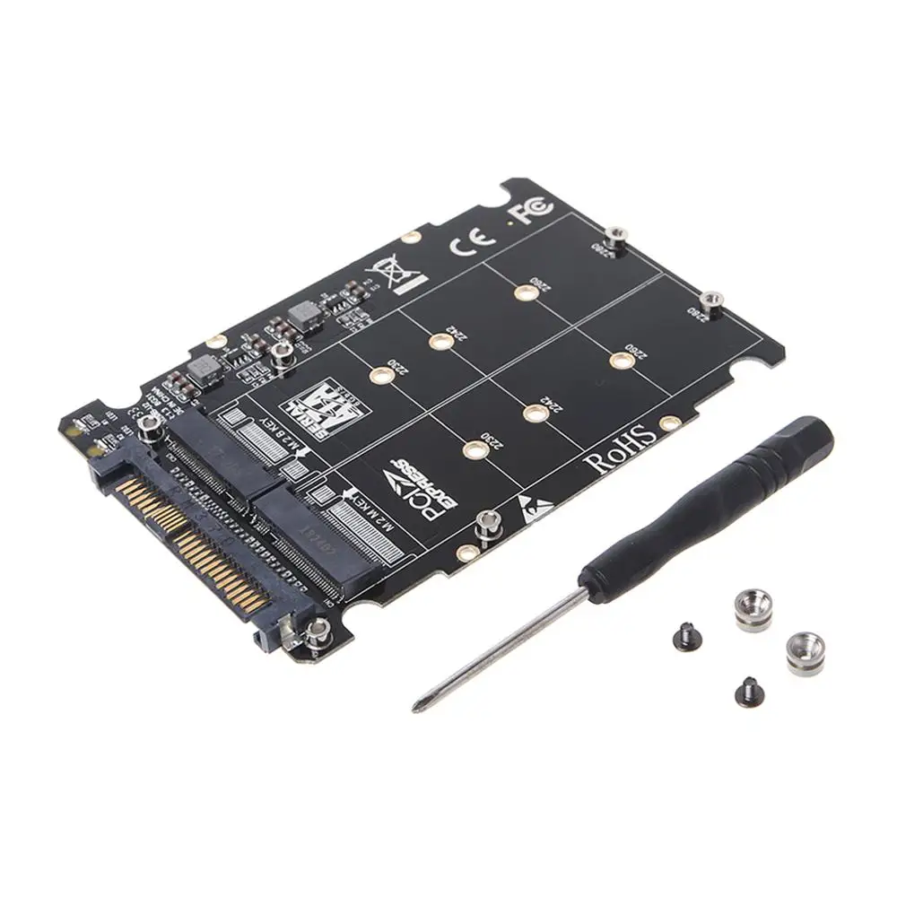 M.2 SSD в U.2 адаптер 2 1 м. NVMe ключ B/M NGFF PCI-e SFF-8639 PCIe M2 конвертер настольный компьютер C26 |