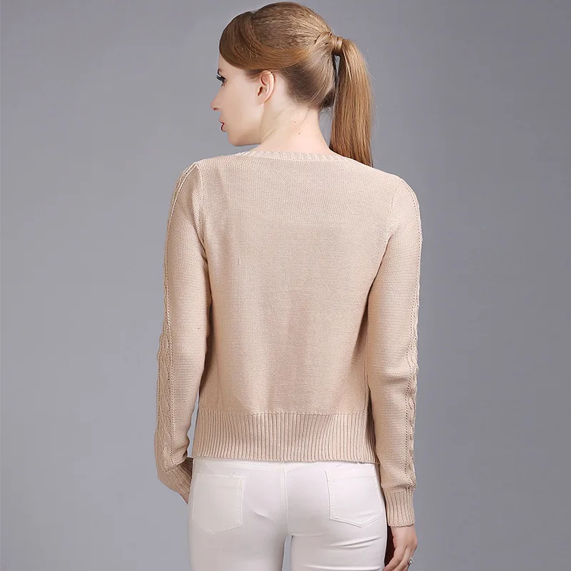 Joy Capita Open Chest Women Cardigan Sweater 2017 Winter Knitting Full Sleeve Casual Plus Size Sweaters |