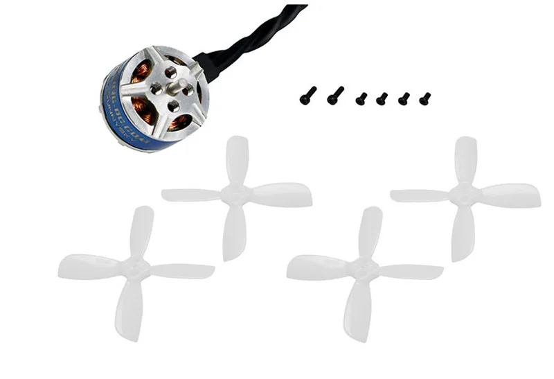 4 шт. 2S KINGKONG XT1103 KV7800 XT1104 KV7500 мини двигатель FPV с пропеллером набор для Flyegg 100 130 ET110 115