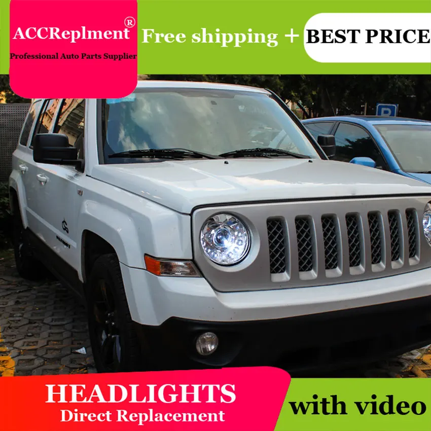 Тюнинг автомобилей для Jeep Liberty головной светильник s U глаза ангела 2013-2015