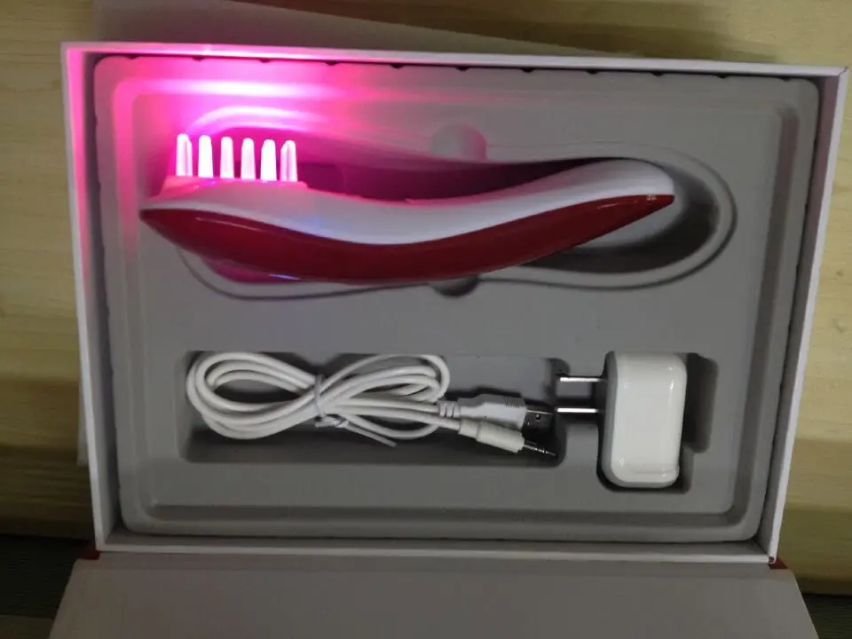 Портативный Расческа для роста волос против выпадения Восстановитель лечение