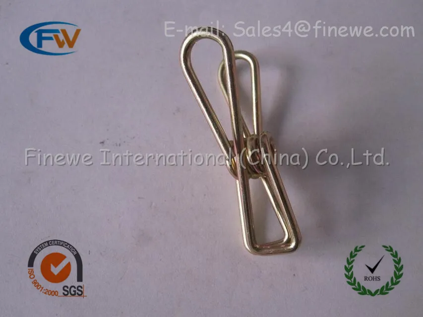 

Manufacture Custom wire formed spring clip coated color zinc