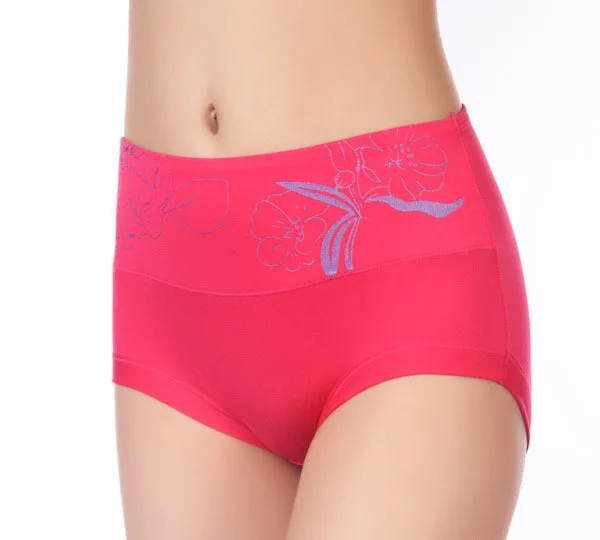 Женское нижнее белье бесшовные шелковые трусы с высокой талией | Женская одежда