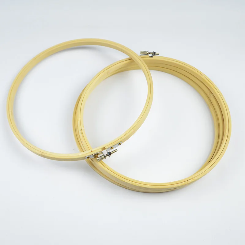 4 Размер/Комплект Натурального Бамбука Круглый Деревянный вышивка Крестом