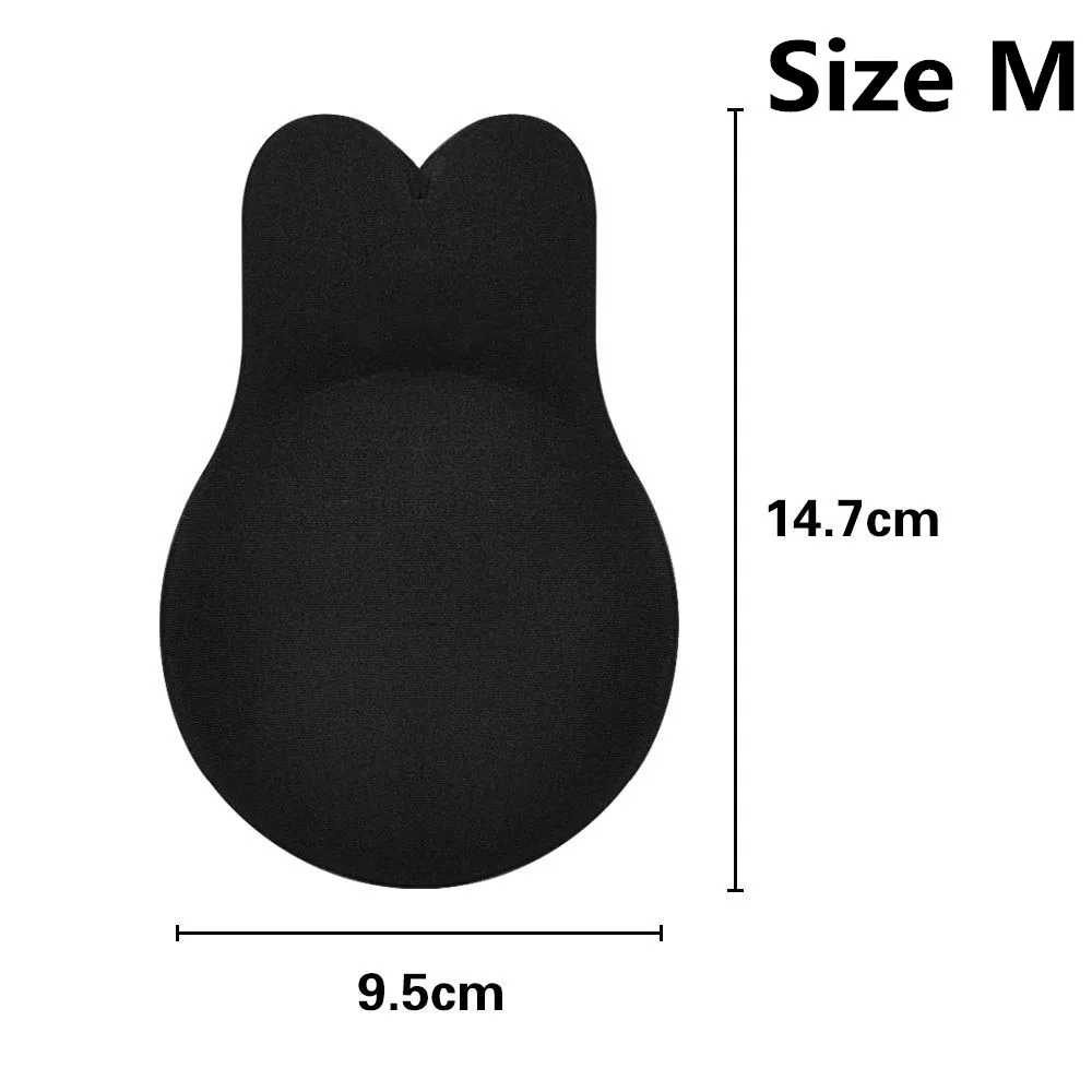 Black Size M Силиконовый самоклеющийся бюстгальтер пуш-ап невидимая лента для подтяжки груди без бретелек без спинки бюстгальтер без косточек для подтяжки груди инструменты для подтяжки - Цвет: Black Size M