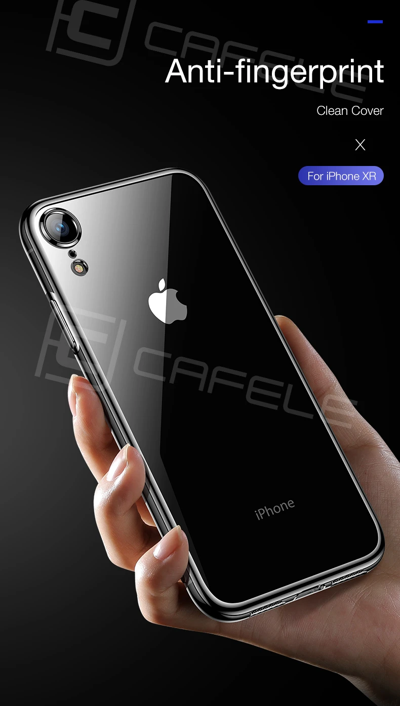 Cafele роскошный ТПУ чехол для iPhone XR прозрачный мягкий чехол для iPhone XR чехол прозрачный