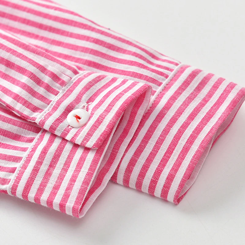 Новые осенние От 2 до 6 лет для девочек девушка рубашка в полоску платье школьная