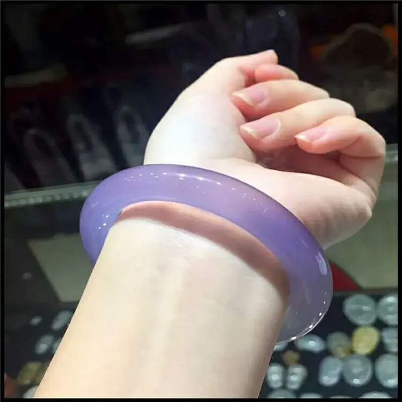 Природные Фиолетовый халцедон Агат браслет|gift gifts|gift accessoriesgift bracelet |