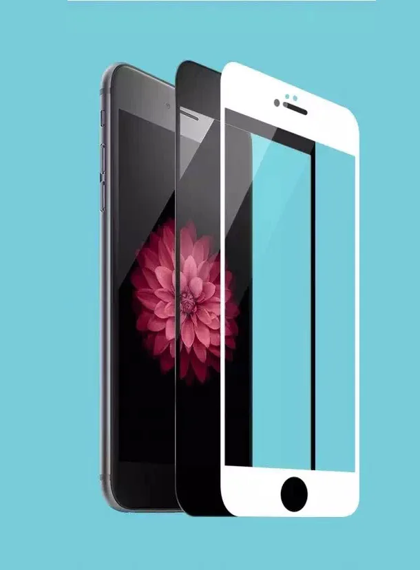 20D полное закаленное стекло для iPhone 6 6S Plus 7 8 защитная пленка X XR XS Max Защитное