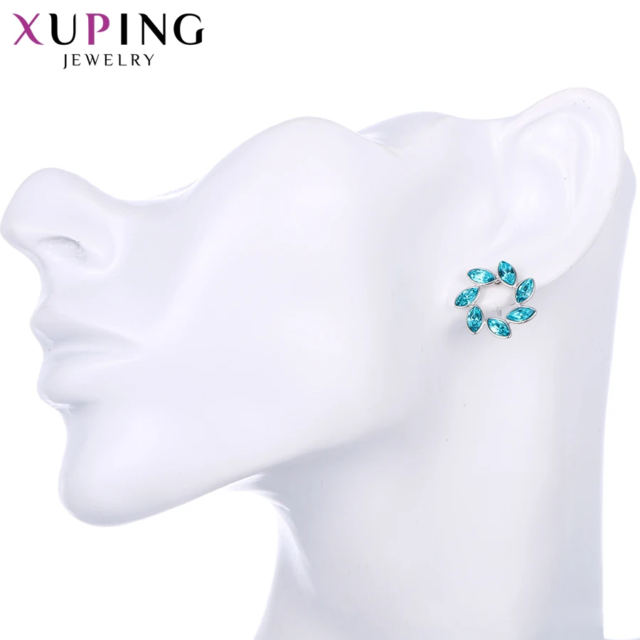 Серьги Xuping роскошные кристаллы Сваровски милые вращающиеся ювелирные украшения