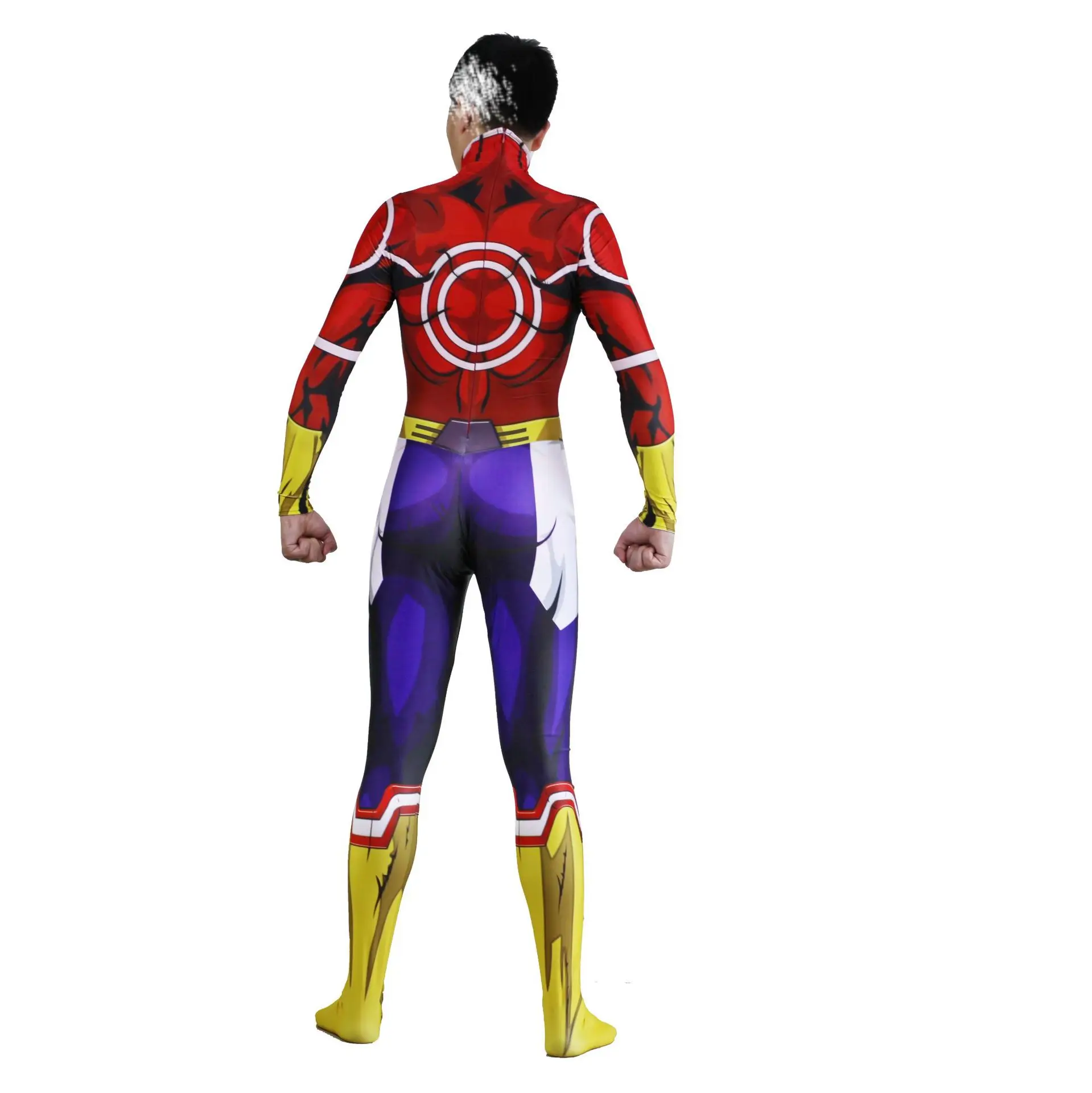 Комбинезон для косплея Boku no Hero Cos My моя геройская Академия All Might мужской красный