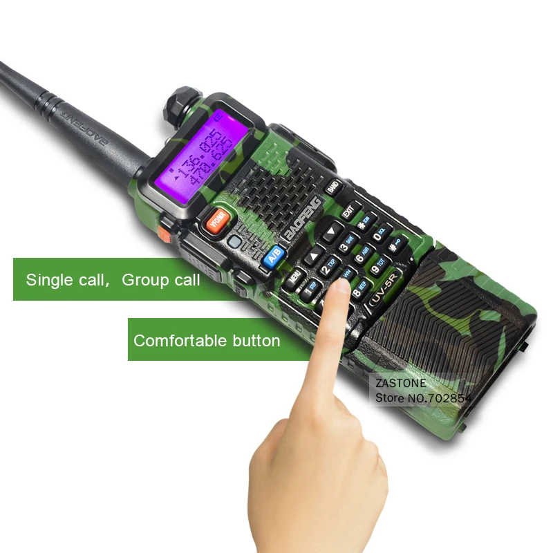 Baofeng UV-5R камуфляжное обновление двухстороннее радио VHF UHF рация 3800 мАч батарея портативная рация приемопередатчик