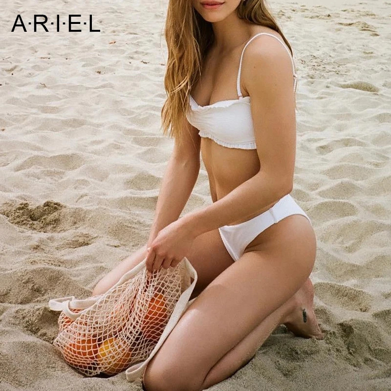 2019 сексуальный бандо Бикини с высокой талией купальник женский Maillot De Bain Djust