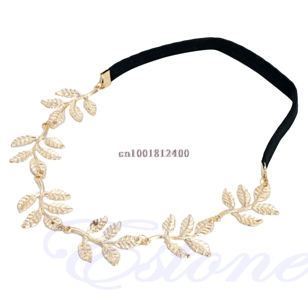 Винтажная эластичная повязка на голову Греческая богиня ангел мира золотые