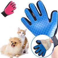 cat grooming deshedding brush glove touch pet dog gentle efficient back massage fur washing bathing brush comb