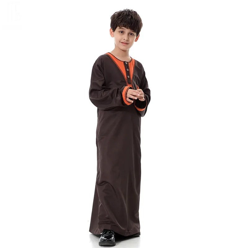 От 6 до 18 лет мусульманский арабский Ближний Восток для мальчиков juba Thawb кафтан