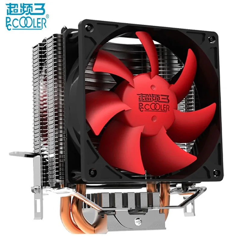 Кулер PcCooler для процессора pure cooper 2 бесшумный кулер с тепловыми трубками Intel LGA