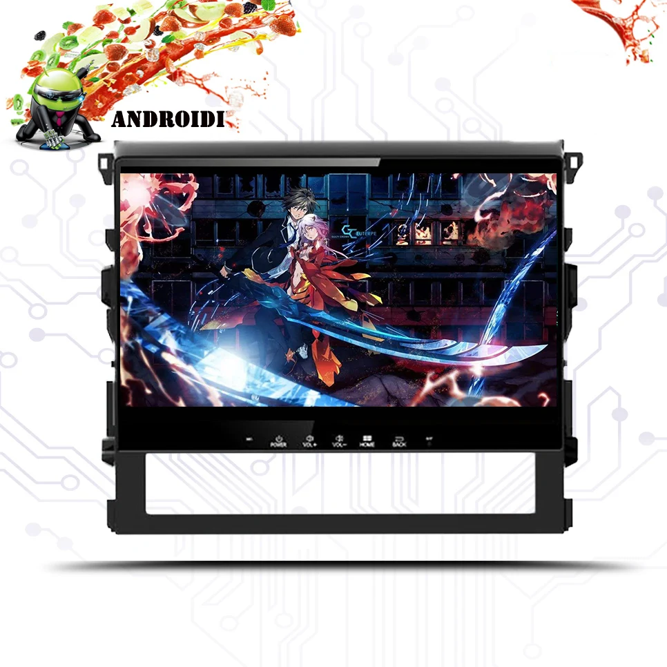 Автомобильный DVD плеер с GPS навигацией 4 Гб 64 ПЗУ 8 ядер Android 10 0 для Toyota Land Cruiser 200 LC200