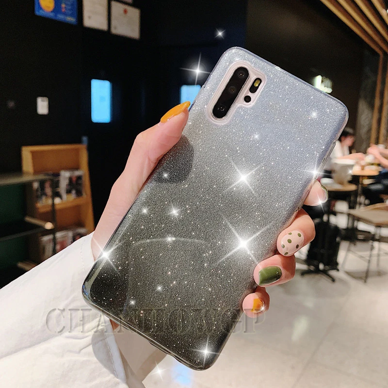 Блестящий Мягкий чехол из ТПУ для HUAWEI P30 Lite P Smart Plus Y5 Y6 Y7 Y9 Prime 2019 2018 Honor 10 10i 8A 8C 8S 8X 7A 7C