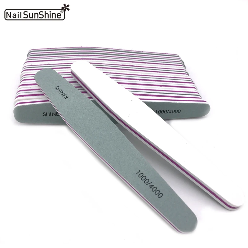 

1000 Pcs Nail Art Buffer Sponge Polish Sanding Buffering Diamond Nail Polishing Manicure Tools 2 way Nail Shiner Nagelvijl kit