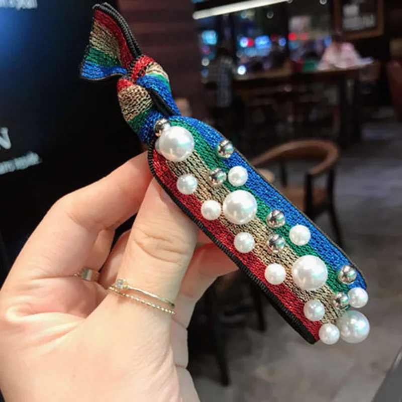 colorful Модная жемчужная заколка для волос для женщин, элегантный корейский дизайн, заколка-палочка, Шпилька для волос, аксессуары для укладки волос - Цвет: colorful