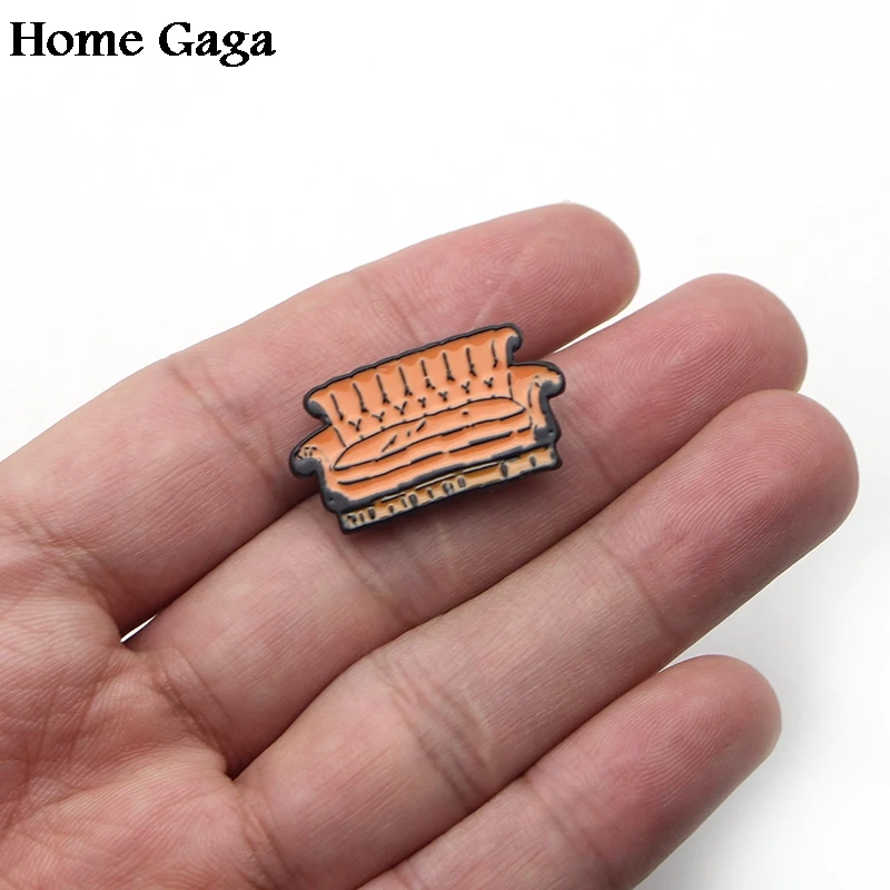 D0328 Homegaga Новое поступление ТВ Шоу друзья диван булавки брошь с омаром для свитера булавки значки подарок ювелирные изделия для мужчин женщин девочек детей
