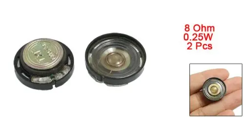 2x маленький мини-динамик 20 мм магнитный круглый пластиковый динамик-таблетка 8 Ом