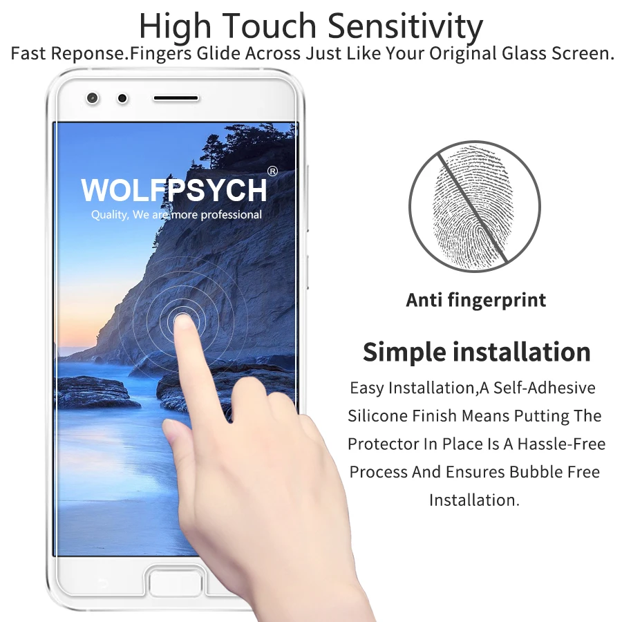 WOLFPSYCH 2.5D Закаленное стекло для Asus ZS551KL защитная пленка против царапин Пленка Для