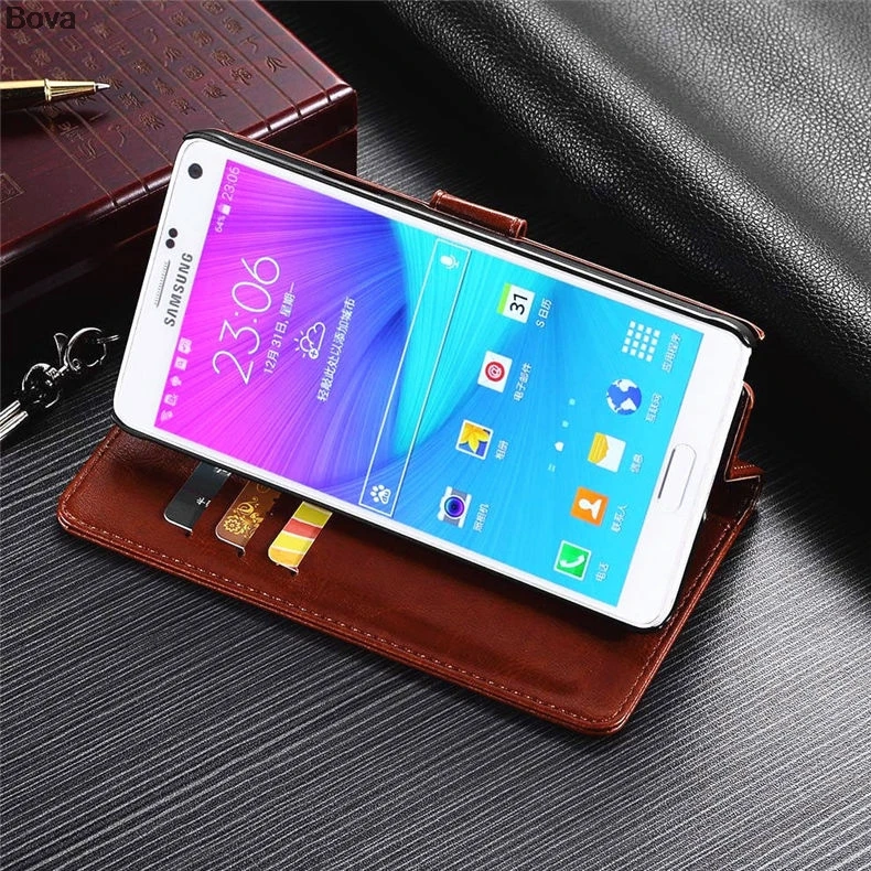 Note 4 держатель для карт чехол для samsung Galaxy Note 4 N9100 N910F чехол для телефона из искусственной кожи кошелек флип-чехол Сумки