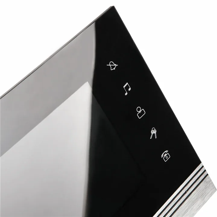 7 ''внутренняя Проводная связь для личного дома видеодомофон 3 MonitorsTouch Кнопка RFID Доступа наружная камера+ Электрический ударный замок комплект