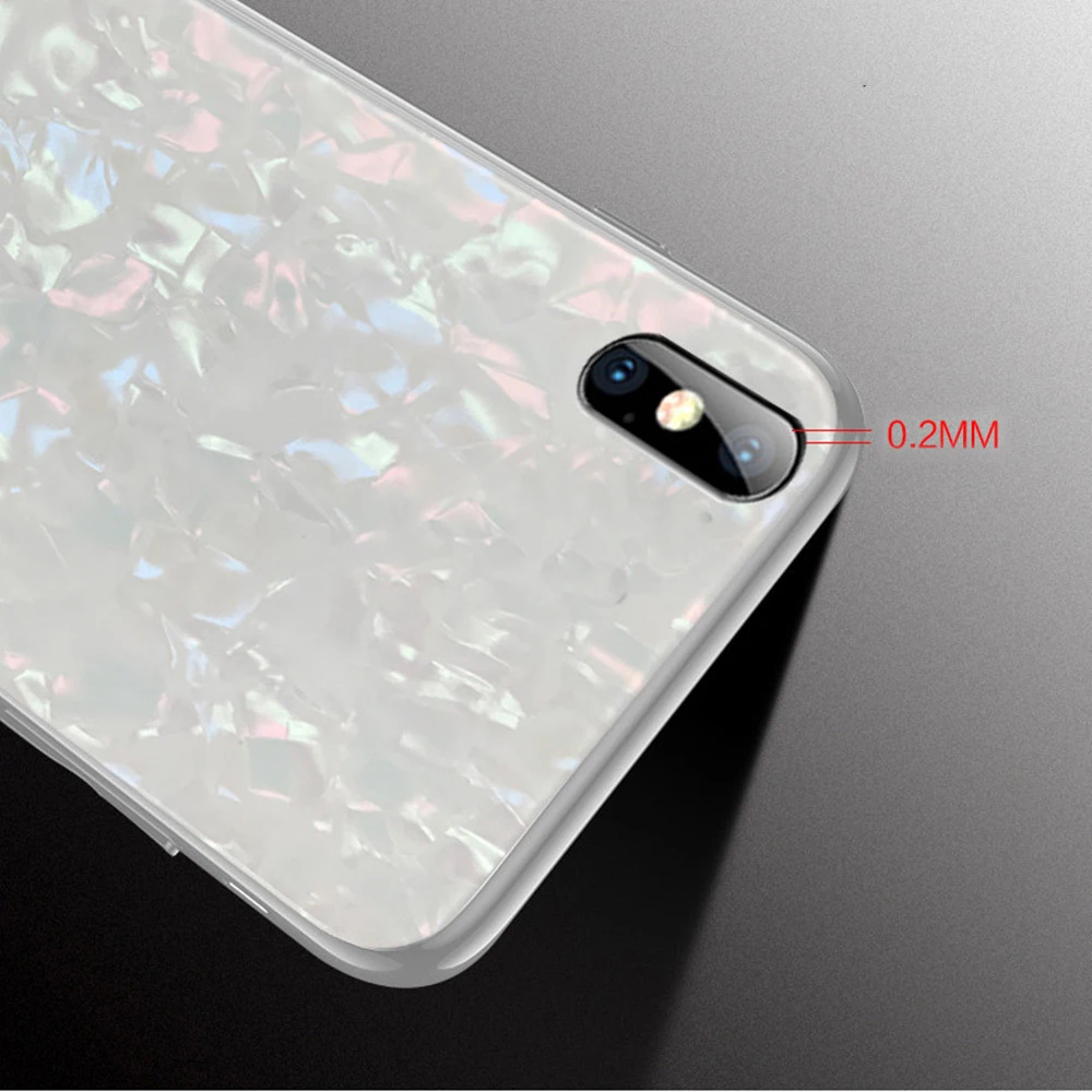Роскошный мягкий край закаленное Стекло чехол для Apple iPhone X 7 8 Plus 6 S плюс крышка