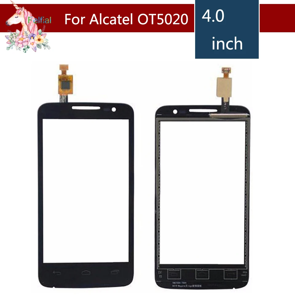 

For Alcatel One Touch M'Pop OT5020 5020 5020D OT-5020 Touch Screen Digitizer Sensor Outer Glass Lens Panel Replacement
