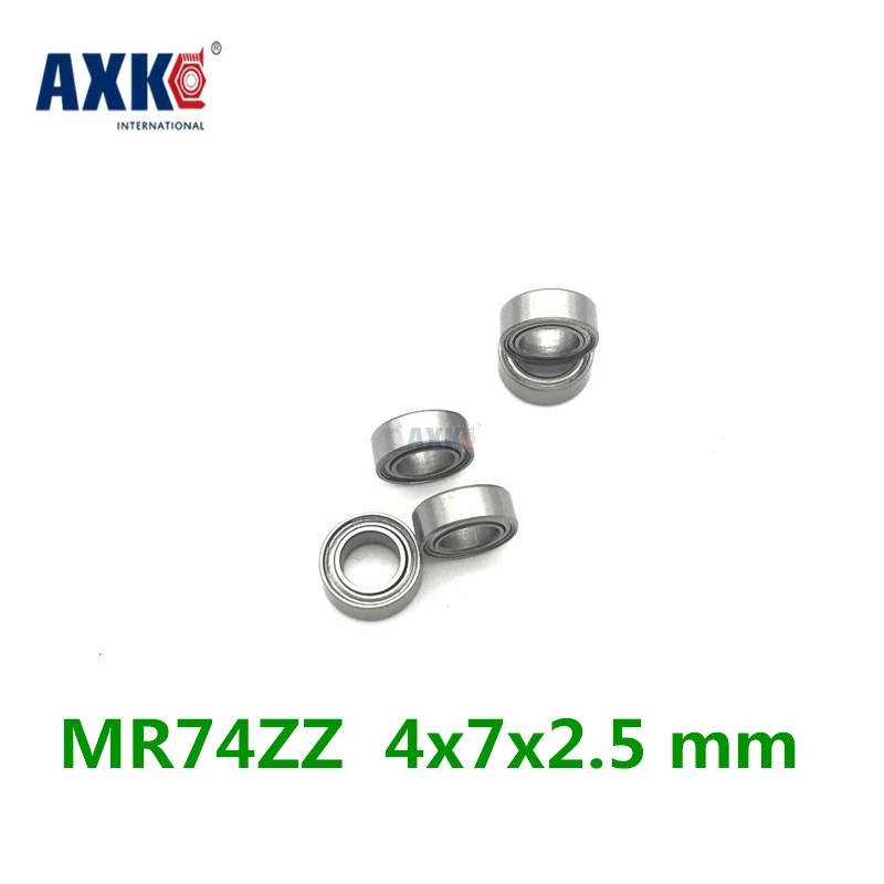 Axk 2021 горячая распродажа Бесплатная доставка 10 шт. MR74 Mr74zz Abec 3 4x7x2 5 мм Радиальные