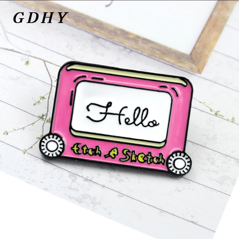 Эмалированные булавки для тетрадей GDHY HELLO брошь скетчей эмалированные детей