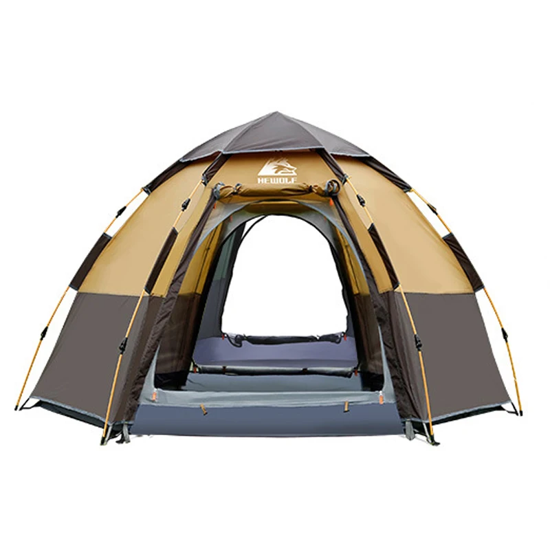 Quick Automatic Open Tent 3-4 Person Double Layer Large Camping Family For Outdoor Recreation Party Tents Awning Beach Tent