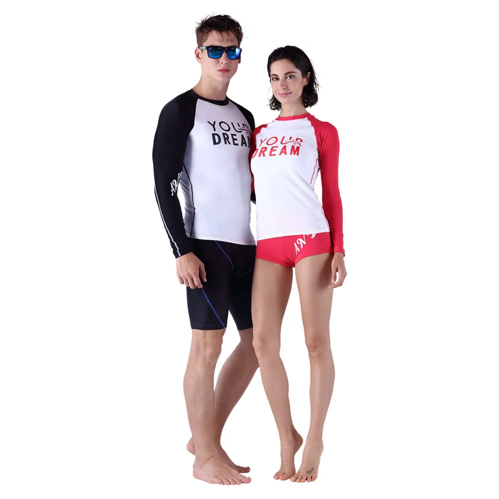 SABOLAY рашгард гидрокостюм спортивный костюм Пляж Серфинг Костюмы УФ-Защитой Сыпь