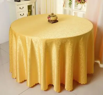 yellow 10 шт./лот квадратный Круглый Универсальный Печатный полиэстер скатерти Детские День рождения отель банкет вечерние свадебные украшения - Цвет: yellow