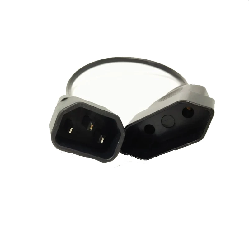 2 шт. кабель питания IEC 320 C13 в Европейский 2pin женский для устройства PDU UPS черный |