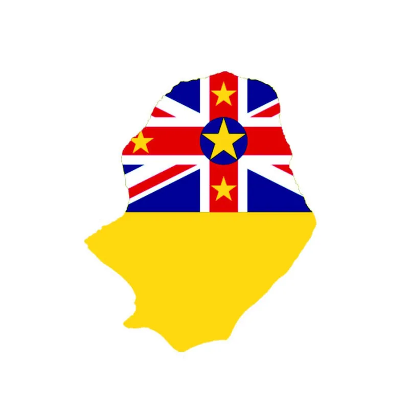 

YJZT 10.2CM*12.5CM Creative Decal Nez Zealand Motorcycle Map Flag Car Sticker 6-0890