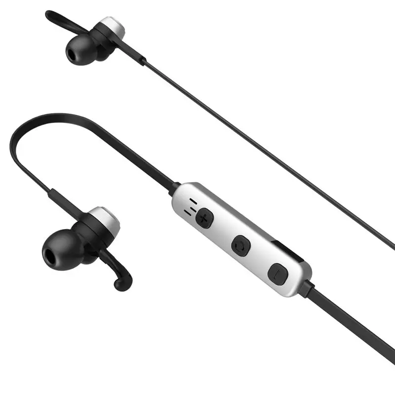 Магнитные беспроводные наушники Bluetooth стерео Бас Спорт бег музыка с микрофоном