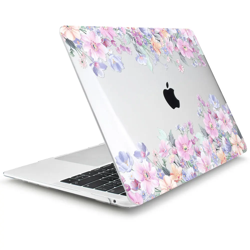 J213 Чехол с кристаллами для Macbook Air 1" A1932 милый цветочный пластиковый жесткий чехол Pro 13 15" retina Touch Bar Air 13,3 - Цвет: J213