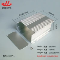 1 piece slive color aluminum housing case for electronics project case 16171155200250mm 8227 1